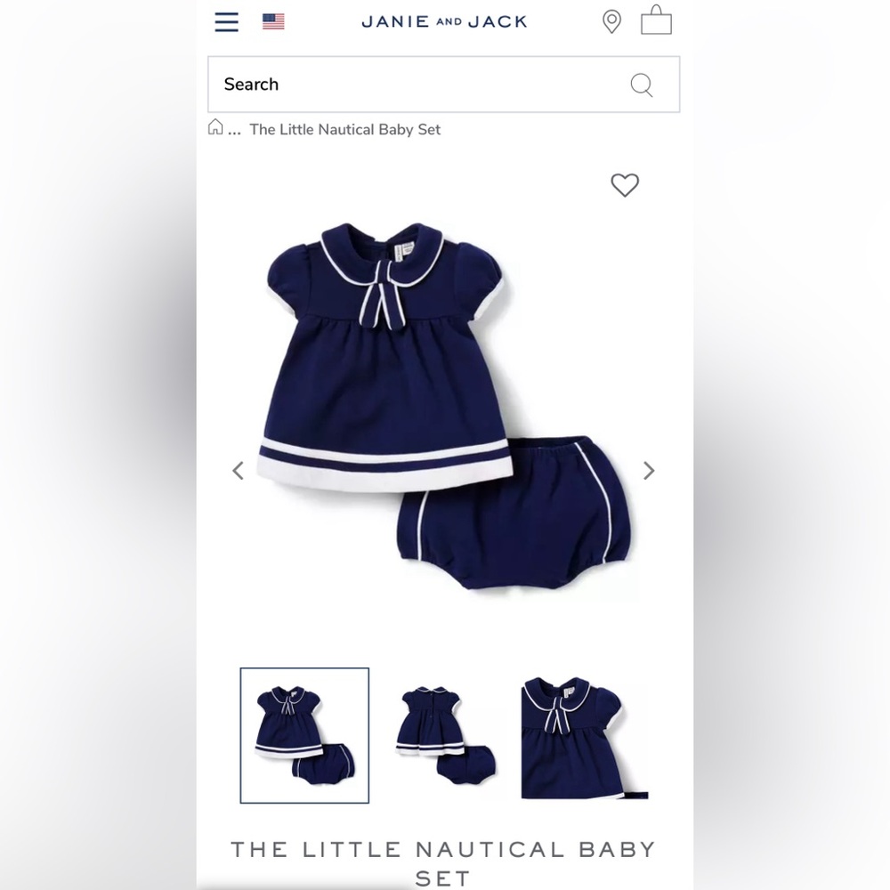 Janie and Jack sailor outfit